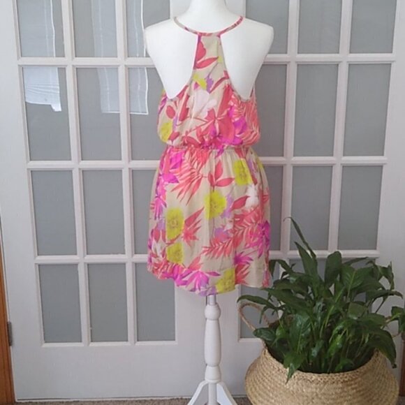 NEW Alice & Trixie Bridgette Silk Floral Racerback Dress - Picture 4 of 14
